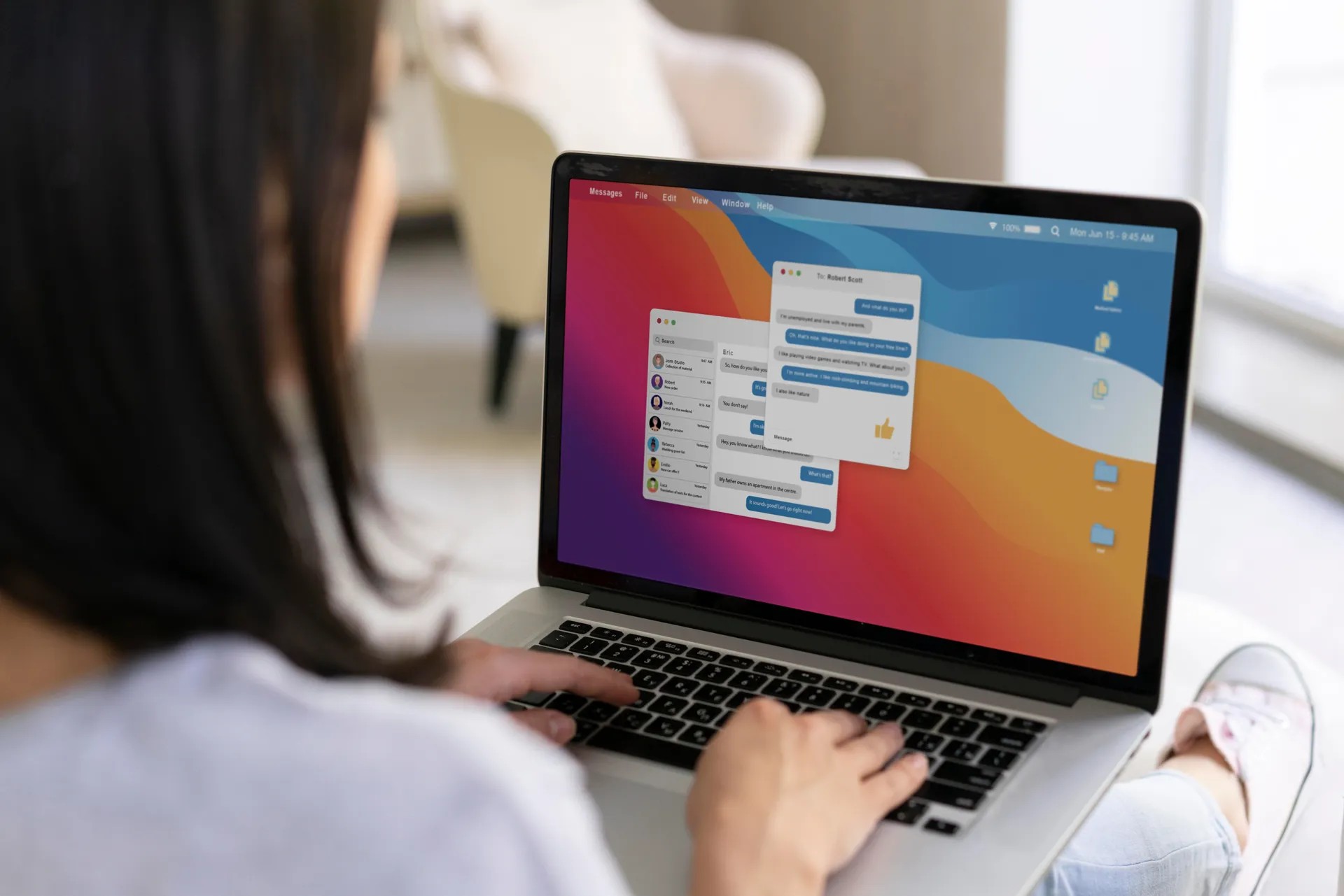 Anexet Client Console showing macOS endpoint activity and recording timeline